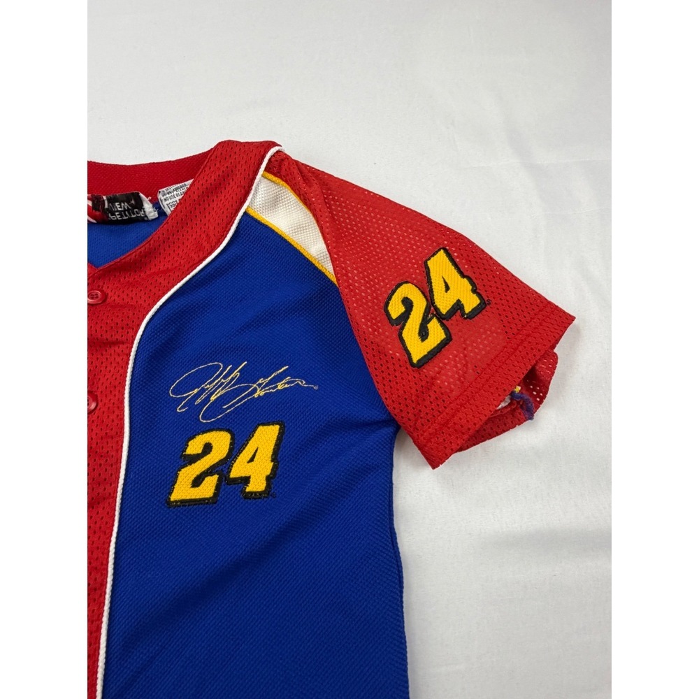 Competitors View NASCAR Jersey Kid Size S 8/10 Blue Jeff Gordon 24 DuPont Racing - Picture 9 of 10